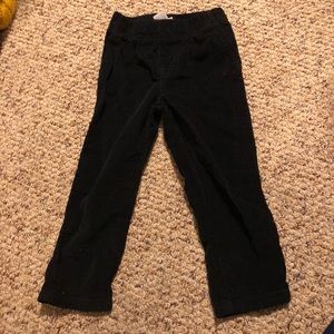 Black corduroy pants